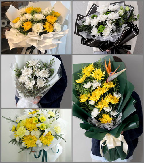 陕西渭南市华州区高塘镇白事花束代送